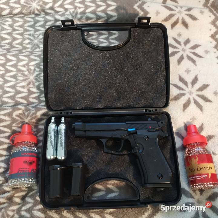 Pistolet wiatrówka Beretta M84 FS 45 mm BB CO2
