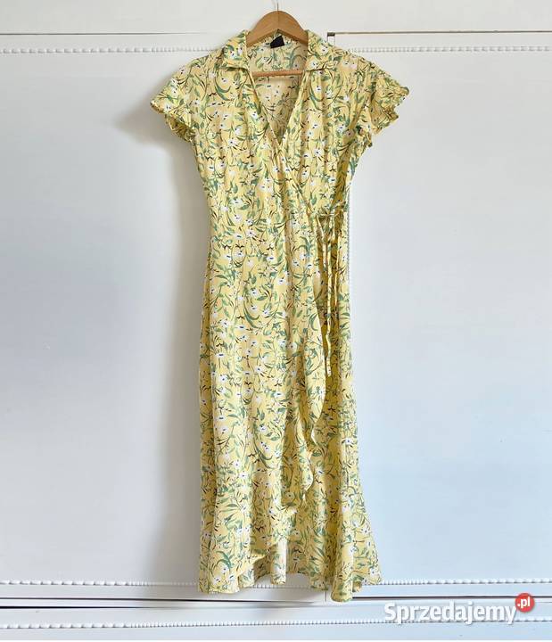 Żółta sukienka Gina Tricot 34 XS 36 S łączka żółty/złoty zachodniopomorskie Szczecin