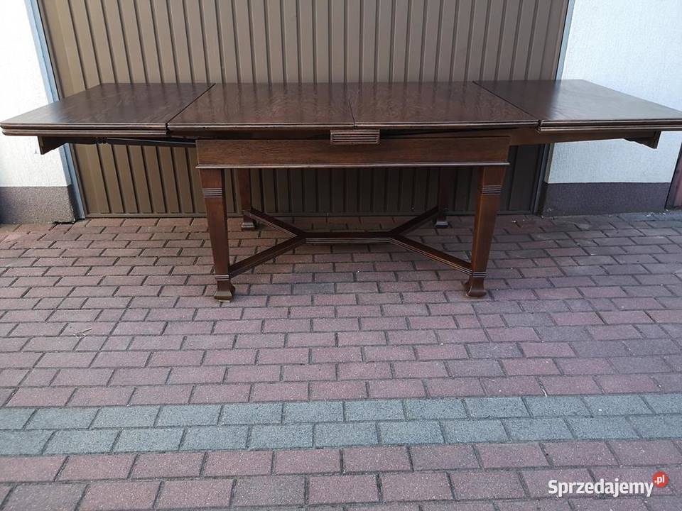 Stół Duży Dębowy Zgrabny 370 Antyk Stary Swarzędz sprzedam