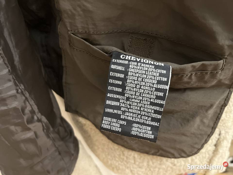 Chevignon Vintage unikatowa kurtka z owczej Moda i Styl Jastrzębie-Zdrój