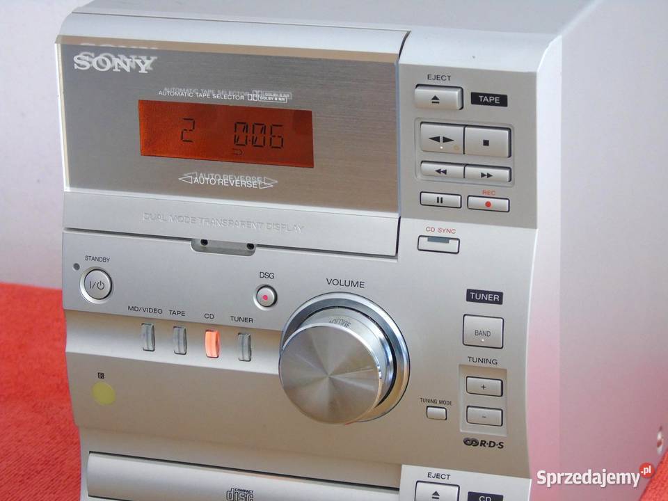 Wieża Sony CMTCP1 CD AUX Radio Mag sprawna