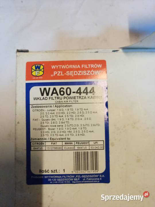 filtr kabinowy WA 60444