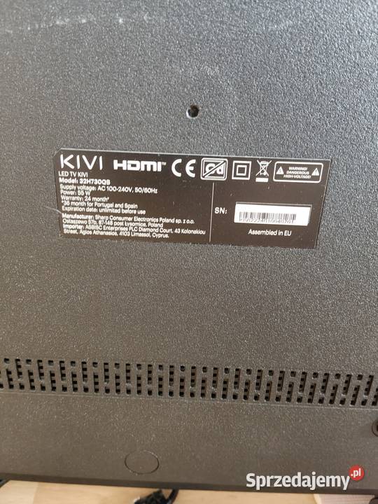 Telewizor kivi HDMI Wąbrzeźno