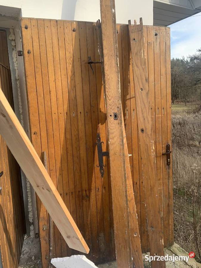 Sprzedam bramę drewnianą solidną mazowieckie Stare Zakole