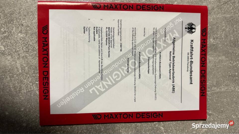 Dokładka maxtone Audi rs3 8V Łękinia