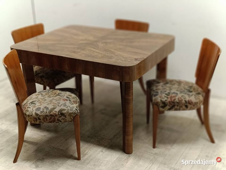 stół art deco modern do salonu rozkładany orzech Radomsko