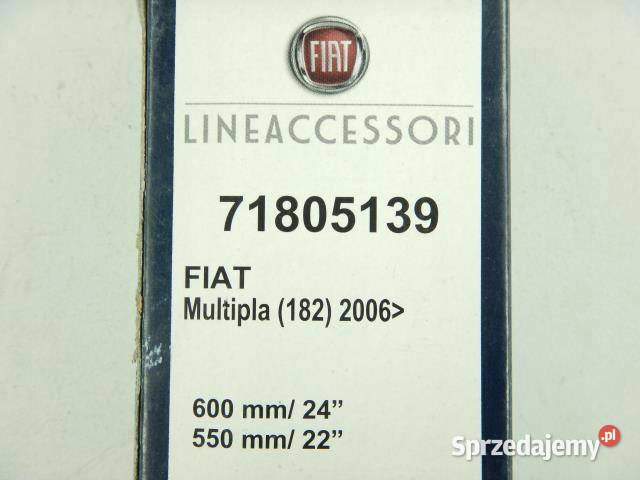 PIÓRA WYCIERACZKI 600MM 550MM FIAT MULTIPLA 2006