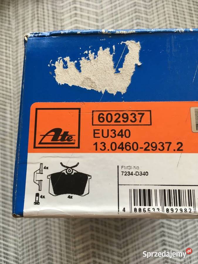 Klocki hamulcowe tył ATE volkswagen seat peugeot Skierniewice