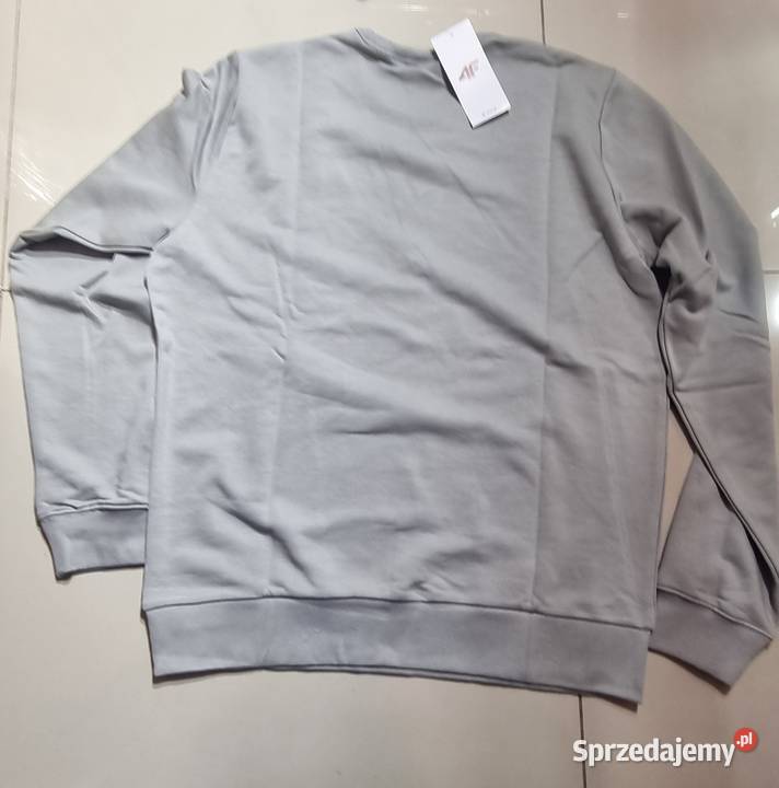 NowaBluza dresowa 4F nierozpinana męska szara Rozmiar XL