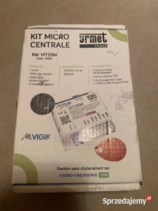 Urmet VIT25M microcentrale autonome 1 porte Pozostałe mazowieckie Warszawa