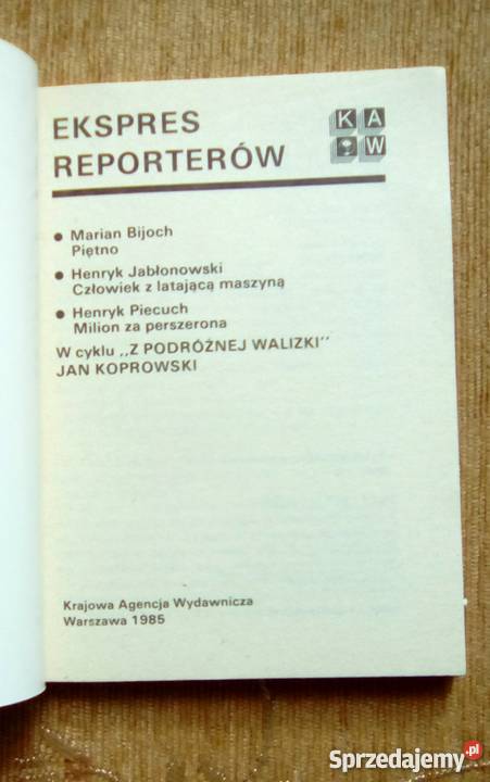 EKSPRES REPORTERÓW M IN MILION PERSZERONA Piszczac sprzedam