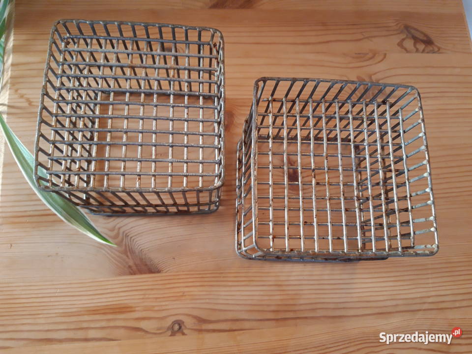 Koszyk koszyczki Metalowe Prl Vintage wielkopolskie Poznań