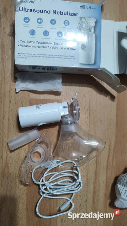 Ręczny inhalator szybko nebulizowany szary Książ Wielkopolski