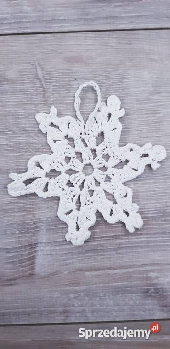 Zestaw starych szydełkowych ozdób na choinkę Dąbrowa Górnicza