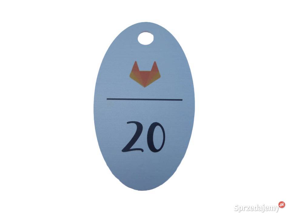 Breloczek metalowy do kluczy numerek do szatni mazowieckie Chynów