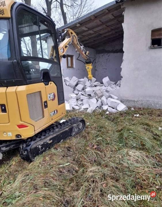 Wynajem minikoparki usługi bez operatora Ciechanów wynajem