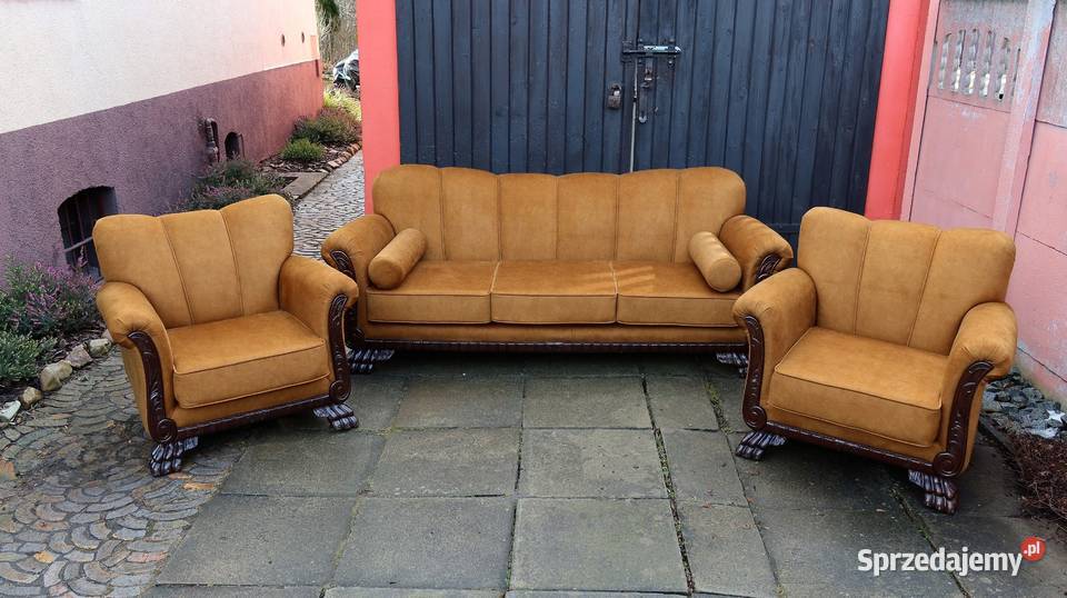 Wspaniały Komplet Wypoczynkowy Sofa 3 os 2 Ziębice sprzedam