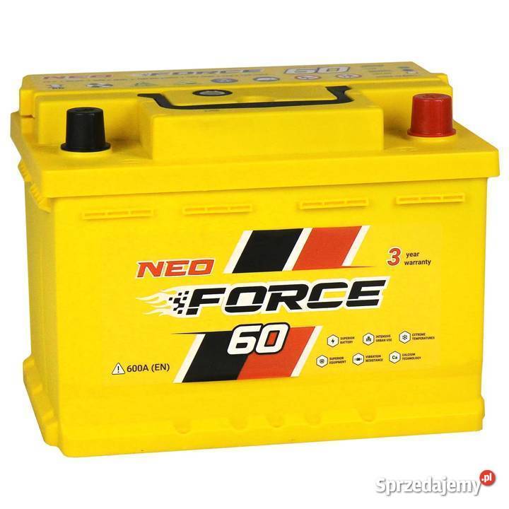 Akumulator Neo Force 60Ah 600A Zakopane