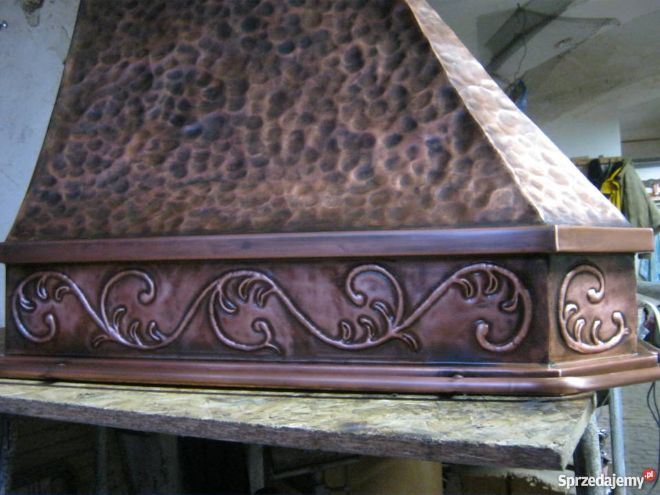 Okap kuchenny z balchy miedzianej okap miedziany Dom i Ogród Dzierżoniów sprzedam