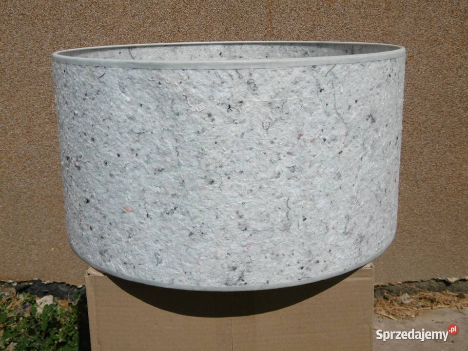 Abażur cylindryczny jasnoszary filc 4424 biały podkarpackie Pruchnik