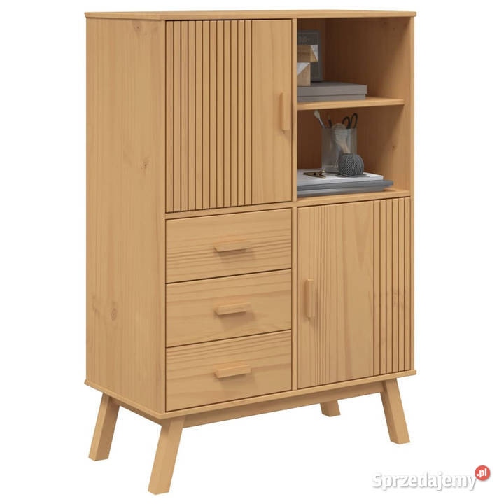 Szafka OLDEN brązowa 85x43x125 lite drewno mazowieckie Warszawa