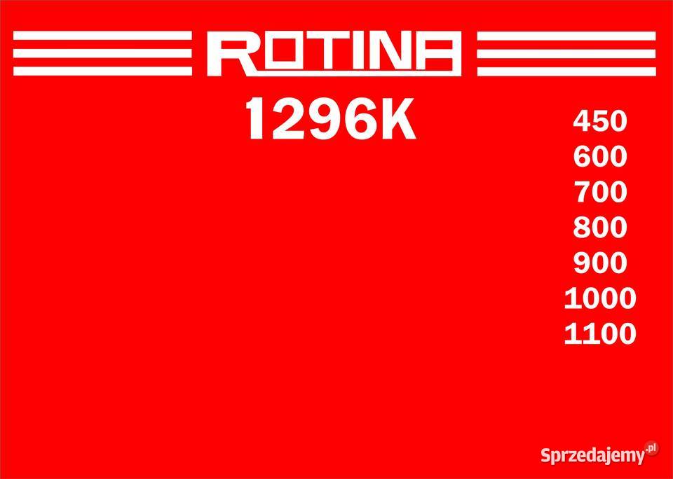 Naklejki rotina 1296 k zamienniki Pozostałe Świecie