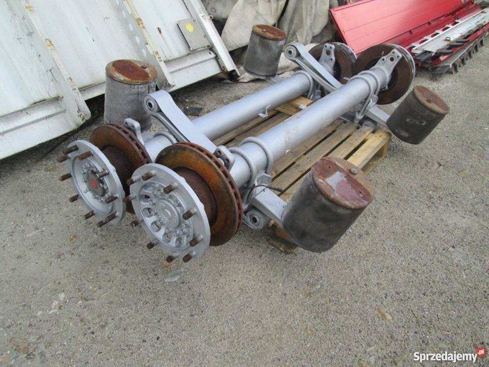 Osie kompletna OŚ naczepowa SAF tarczowa 225 cal Zawieszenie i układ kierowniczy Brzostek