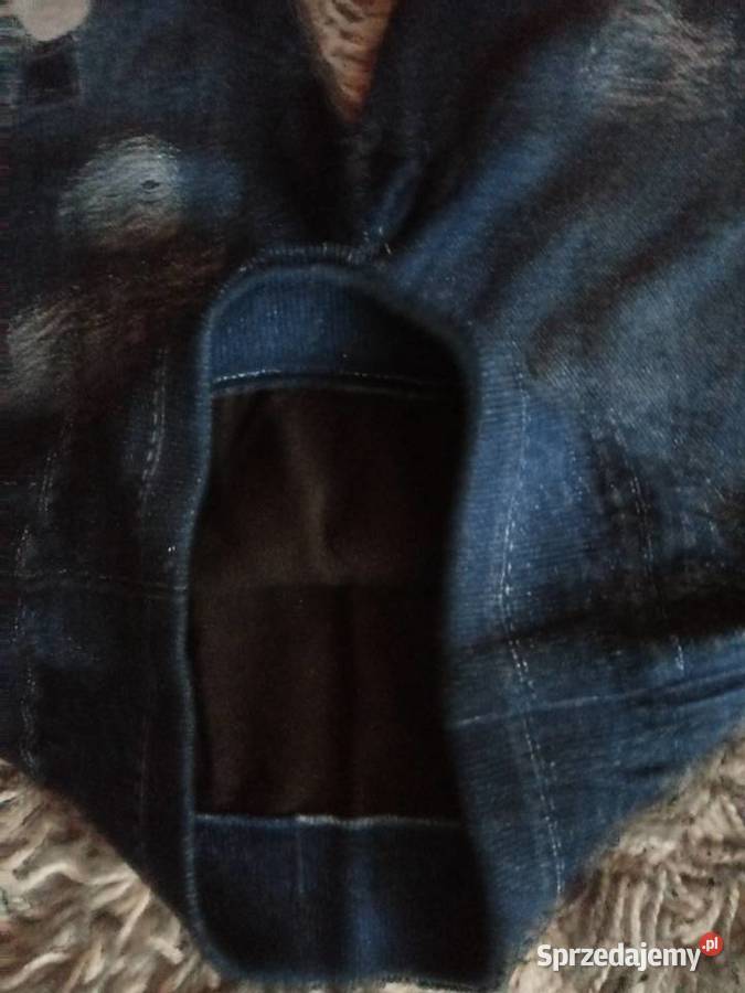 Legginsy grubsze imitacja jeansu Spodnie