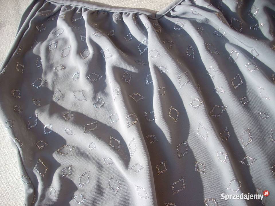 FOR WOMEN szara Bluzka Top Brokat 46 Rozmiar 46 Nowy Sącz