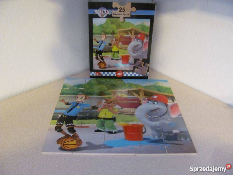 puzzle drewniane Wooden Puzzle 25 alga wiek 4