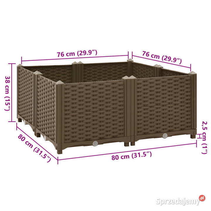Donica do podniesionej rabaty 80x80x38 Warszawa sprzedam