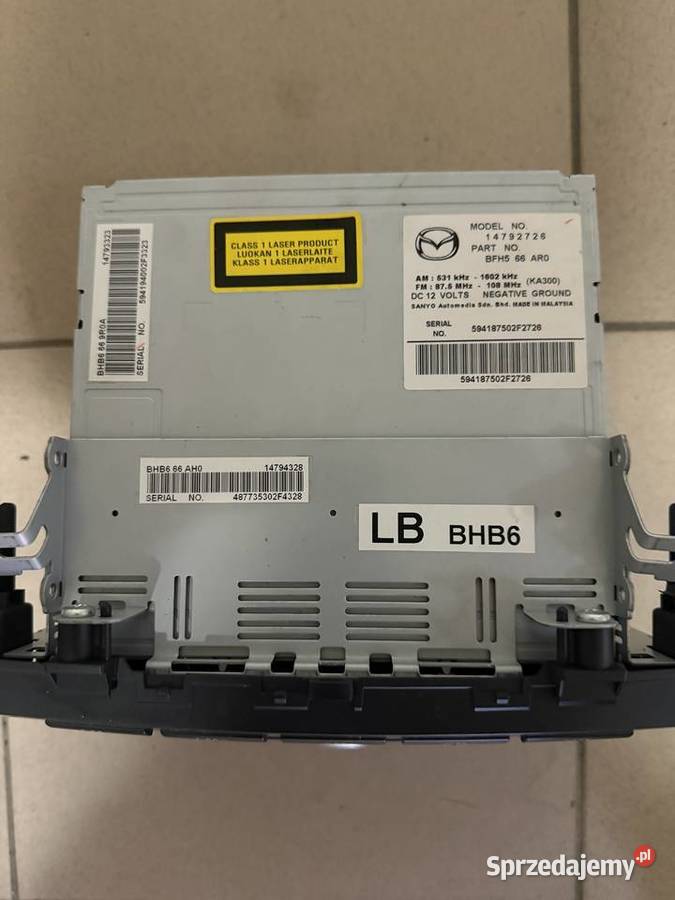 Radio Mazda 3 2012 podkarpackie Rzeszów sprzedam