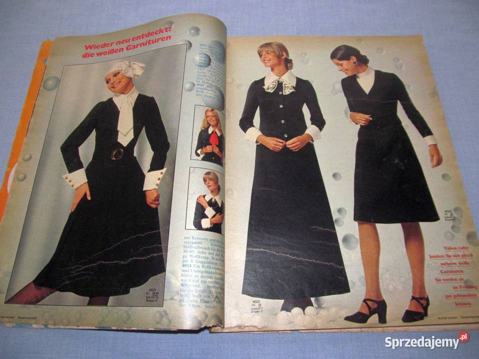 Burda Moden 121971 magazyn mody wykroje Vintage Antykwariat Skępe