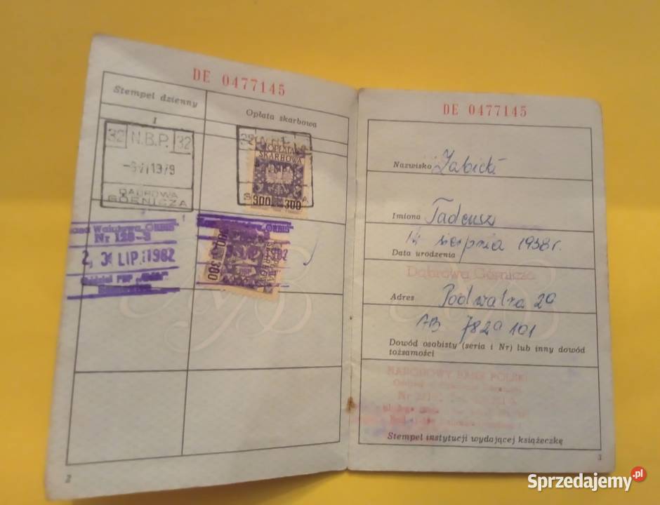 Sprzedam książeczkę walutową z PRL w zestawie małopolskie Bukowno