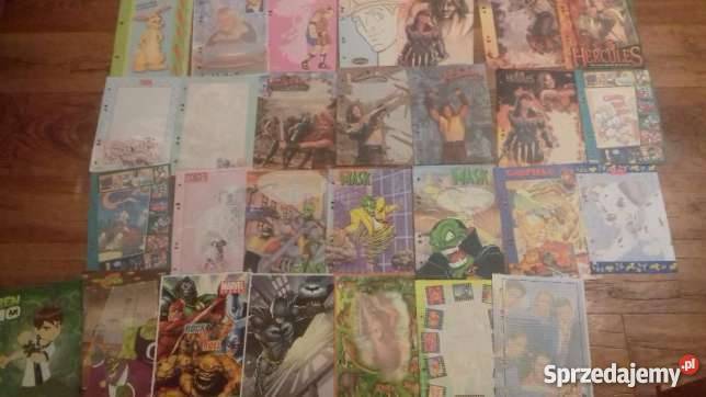 karteczki do segregatora 56 sztuk lata 90te wielkopolskie Poznań