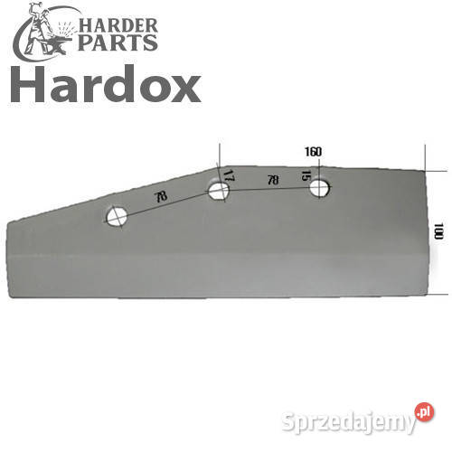 Lemiesz HARDOX 51543L agregat ścierniskowy FROST