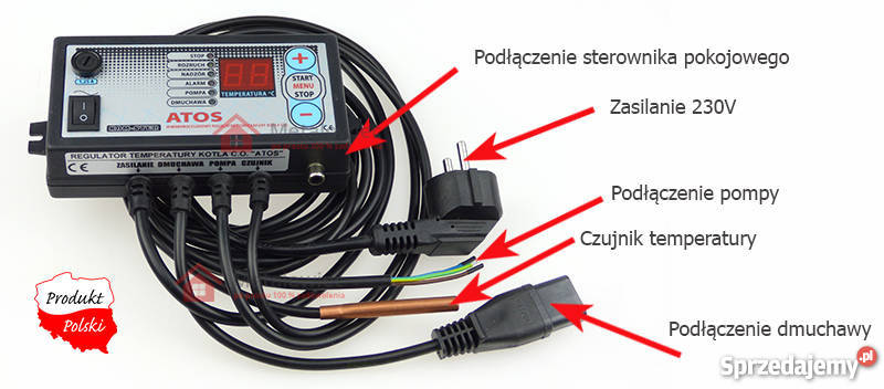 Sterownik Do Pieca Kot A C O Atos Z Czujnikiem Temp W Oc Awek Sprzedajemy Pl