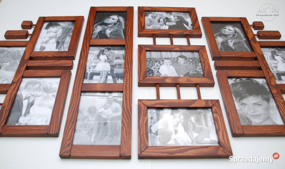 Galeria Multirama z drewna Ramka na zdjęcia
