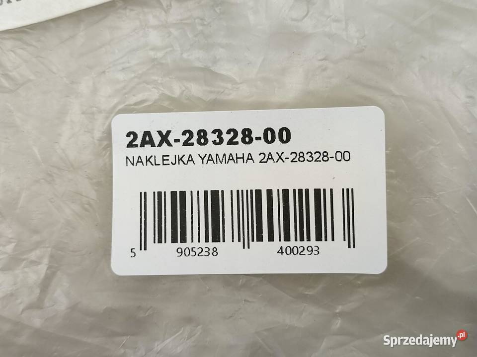 NAKLEJKA FZ NA LEWY BOCZEK YAMAHA FZ 600T 1987