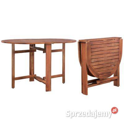 vidaXL Stół ogrodowy 120x70x74 lite drewno Warszawa