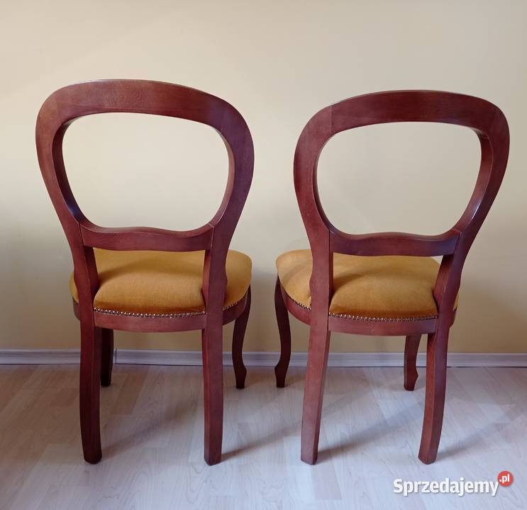 Krzesła drewniane tapicerowane 2 zestaw Białystok