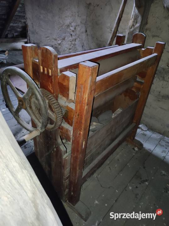 Magiel antyk zabytkowy drewniany dekoracja wielkopolskie