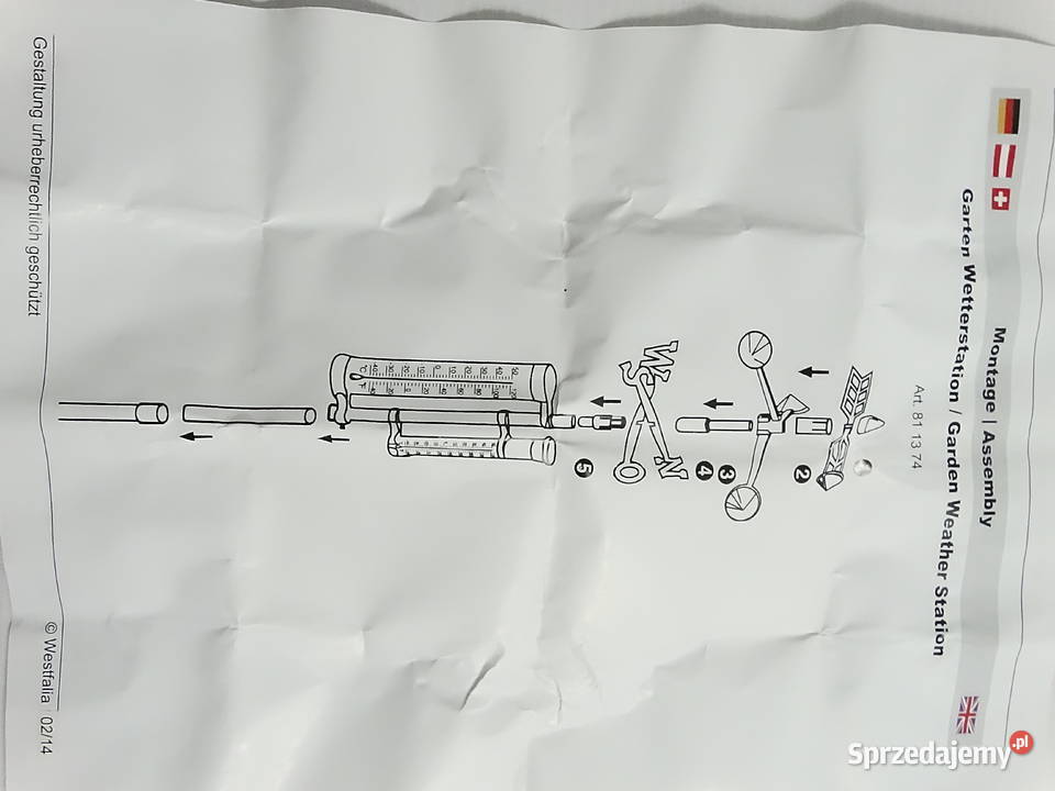 Nowa Domowa Stacja Pogody Westfalia OgródBalkon Biłgoraj