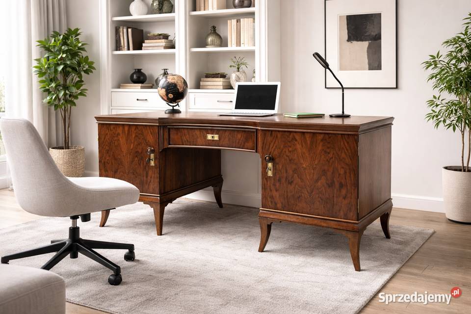 Zabytkowe biurko z lat 20tych renowacji Jerka