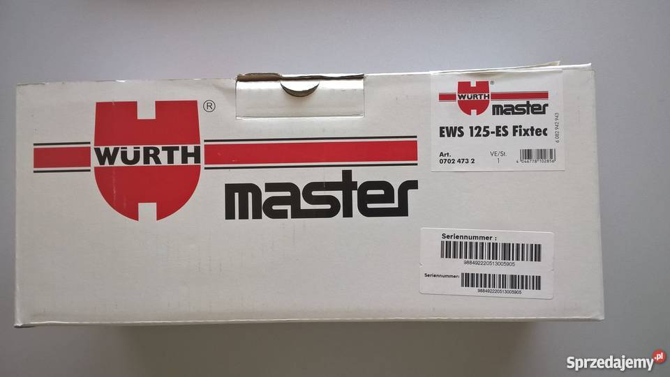 Szlifierka kątowa Wurth EWS 125 ES Fixtec mazowieckie Wołomin