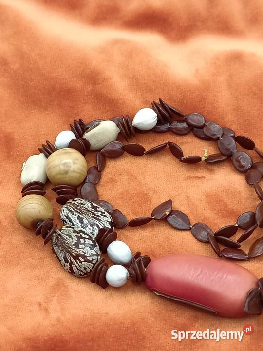 Biżuteria naszyjnik korale fasolki Zamość