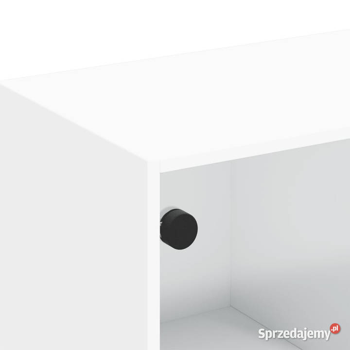 Szafka TV ze szklanymi drzwiami biała 102x37x42 Meble mazowieckie Warszawa