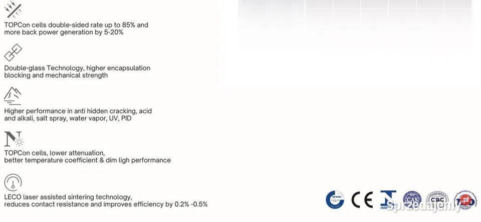 Paleta 33x Panel Fotowoltaiczny DAH Solar 710W Panele fotowoltaiczne