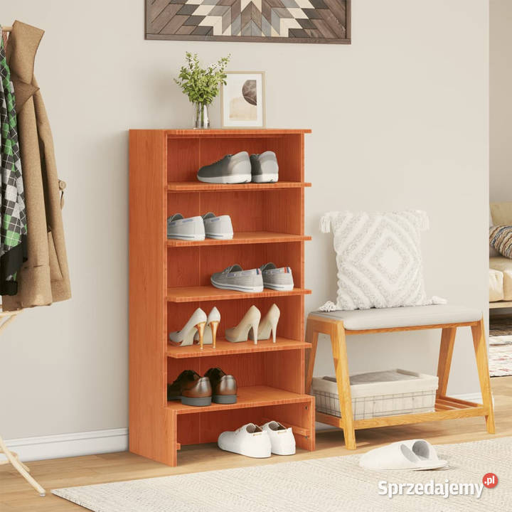 Szafka na buty woskowy brąz 52x30x104 lite Warszawa sprzedam