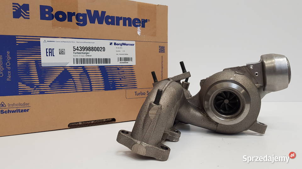 Nowa turbosprężarka BorgWarner KKK 54399880020 dostawcze Siedlce
